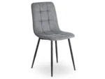 Jedálenská stolička šedá látka Peru 2